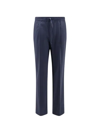 Amaranto Drawstring-waist Trousers In Blue