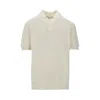 AMARANTO ENGLISH RIB KNITTED POLO SHIRT