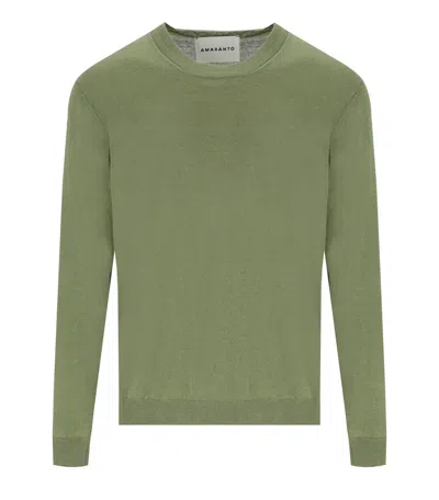 Amaranto Green Crewneck Sweater