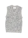 Amaranto Marl-effect Vest In Gray