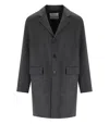 AMARANTO AMARANTO GREY SINGLE-BREASTED COAT