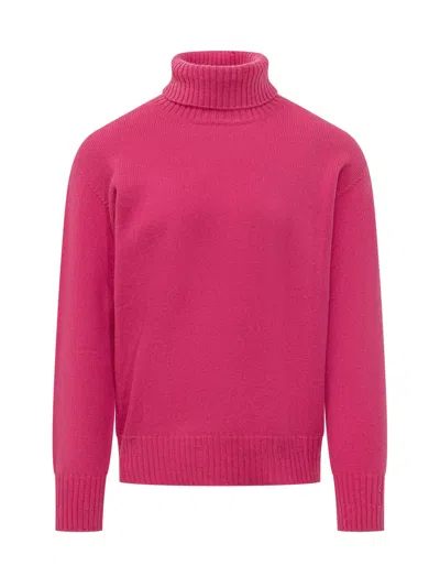 Amaranto Knit Turtleneck Sweater In Candy