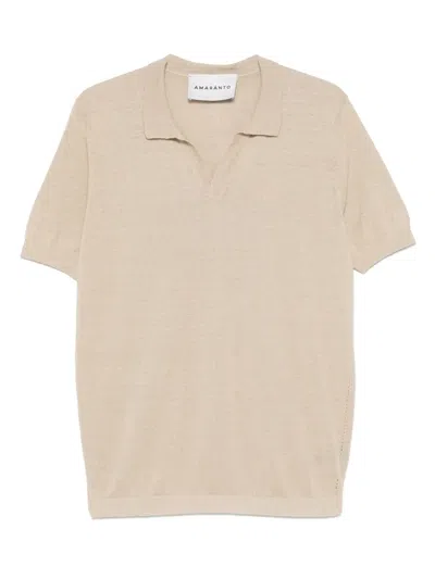 Amaranto Short Sleeve T-shirt In Neutral