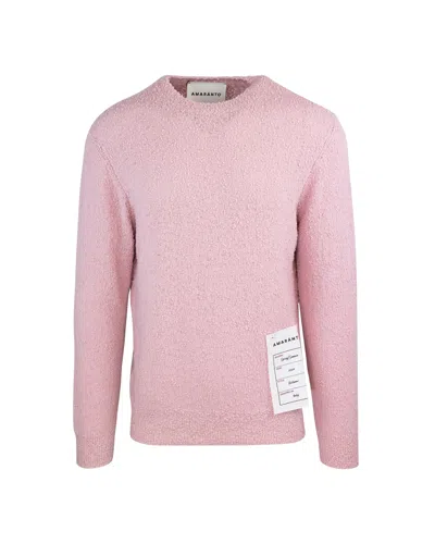Amaranto Boucle Pink Sweater In Bu Rosa 41m