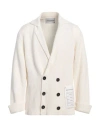 Amaranto Man Blazer Ivory Size Xl Wool