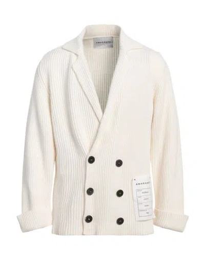 Amaranto Man Blazer Ivory Size Xl Wool