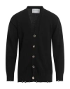 Amaranto Man Cardigan Black Size L Wool, Cashmere