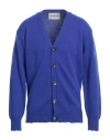Amaranto Man Cardigan Blue Size L Wool, Cashmere