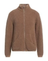 Amaranto Man Cardigan Camel Size Xl Acrylic, Alpaca Wool, Polyamide, Wool