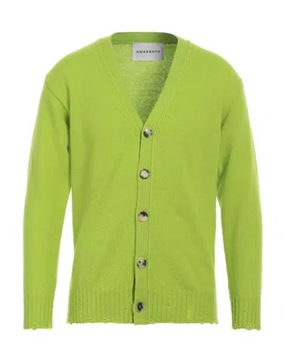 Amaranto Man Cardigan Green Size Xl Wool, Cashmere