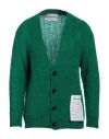 Amaranto Man Cardigan Green Size Xl Mohair Wool, Acrylic, Polyamide, Elastane