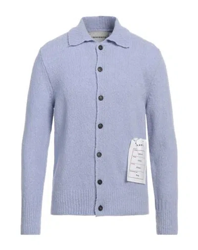 Amaranto Man Cardigan Light Blue Size Xl Wool, Cashmere, Nylon