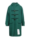 Amaranto Man Coat Green Size 36 Wool, Polyester, Polyamide In Green