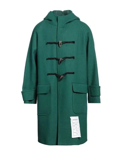 Amaranto Man Coat Green Size 36 Wool, Polyester, Polyamide