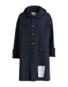 AMARANTO AMARANTO MAN COAT MIDNIGHT BLUE SIZE 40 WOOL, POLYESTER, POLYAMIDE