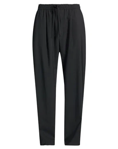 Amaranto Man Pants Black Size 36 Polyester, Virgin Wool, Elastane, Cotton In Multi