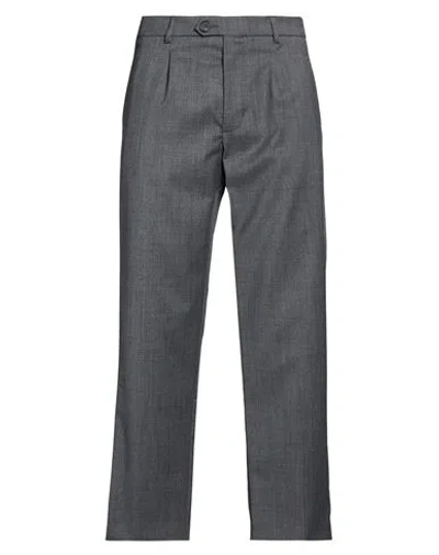 Amaranto Man Pants Grey Size 28 Polyester, Virgin Wool, Elastane, Acetate, Viscose