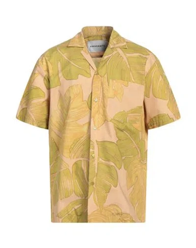 Amaranto Man Shirt Sand Size 40 Cotton In Neutrals