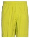 Amaranto Man Shorts & Bermuda Shorts Lime Green Size 32 Cotton