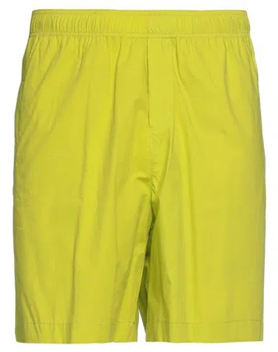 Amaranto Man Shorts & Bermuda Shorts Lime Green Size 32 Cotton