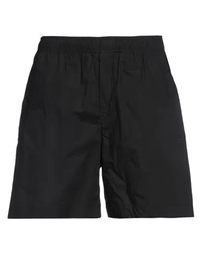 Amaranto Man Shorts & Bermuda Shorts Black Size 32 Cotton In Black