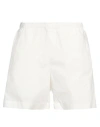 Amaranto Man Shorts & Bermuda Shorts White Size 32 Cotton