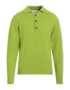 Amaranto Man Sweater Acid Green Size M Wool, Cashmere