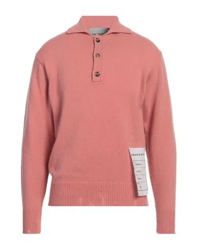 AMARANTO AMARANTO MAN SWEATER ANTIQUE ROSE SIZE XXL WOOL, CASHMERE
