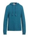 Amaranto Man Sweater Azure Size Xxl Wool, Alpaca Wool, Polyamide In Blue
