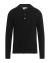 Amaranto Man Sweater Black Size M Wool, Cashmere