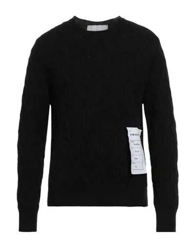 Amaranto Man Sweater Black Size S Wool, Cashmere