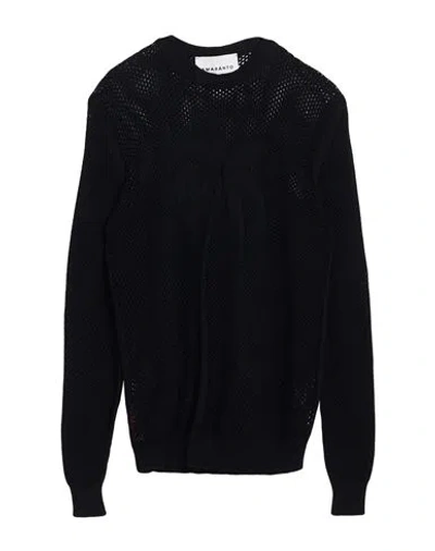 Amaranto Man Sweater Black Size Xl Cotton