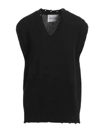 Amaranto Man Sweater Black Size Xl Wool, Cashmere