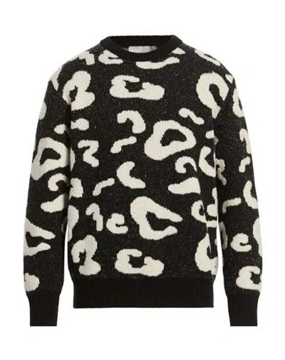 Amaranto Man Sweater Black Size Xl Wool, Cashmere, Polyamide