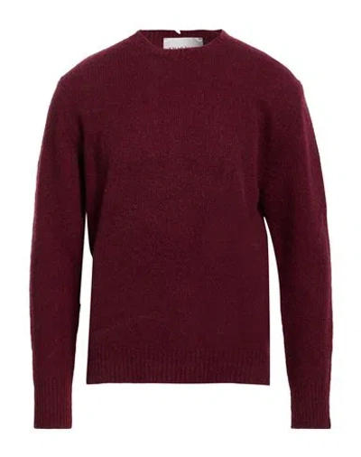 Amaranto Man Sweater Burgundy Size Xl Wool, Cashmere, Nylon