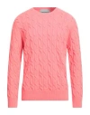 AMARANTO AMARANTO MAN SWEATER CORAL SIZE L WOOL, CASHMERE