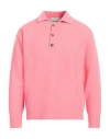 AMARANTO AMARANTO MAN SWEATER CORAL SIZE M WOOL, CASHMERE