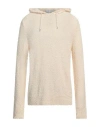 Amaranto Man Sweater Cream Size L Cotton, Polyamide, Elastane In White