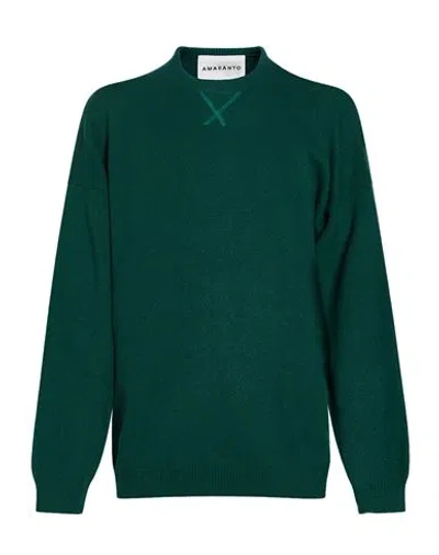 Amaranto Man Sweater Dark Green Size S Wool