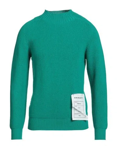 Amaranto Man Sweater Emerald Green Size L Wool