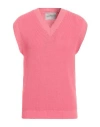 Amaranto Man Sweater Fuchsia Size Xl Cotton In Pink