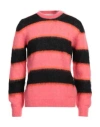 Amaranto Man Sweater Fuchsia Size Xl Mohair Wool, Polyamide, Wool In Pink