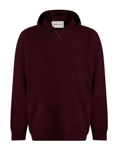 Amaranto Man Sweater Garnet Size M Wool