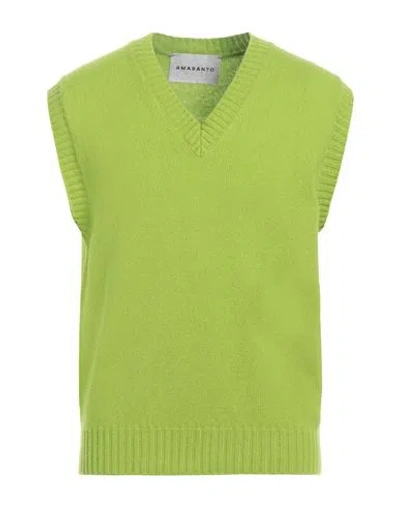 Amaranto Man Sweater Green Size L Wool, Cashmere