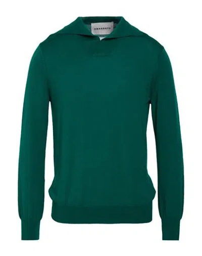 Amaranto Man Sweater Green Size Xl Wool