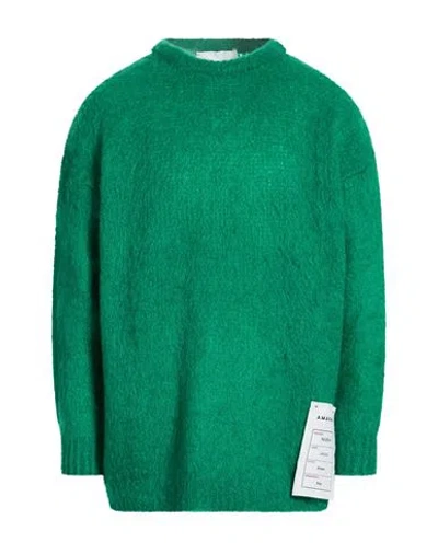 Amaranto Man Sweater Green Size Xxl Mohair Wool, Acrylic, Polyamide, Elastane