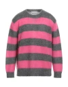 Amaranto Man Sweater Grey Size Xl Mohair Wool, Polyamide, Wool