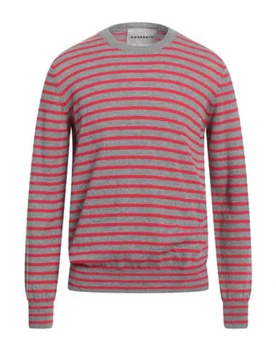 Amaranto Man Sweater Grey Size Xxl Wool