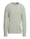 Amaranto Man Sweater Light Green Size Xl Cotton, Polyamide, Elastane In Green