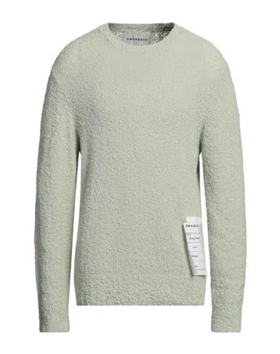 AMARANTO AMARANTO MAN SWEATER LIGHT GREEN SIZE L COTTON, POLYAMIDE, ELASTANE